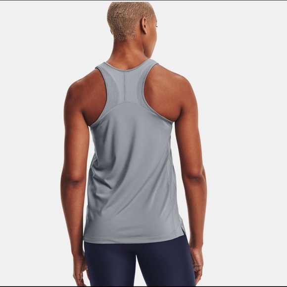 Under Armour Women’s Gray UA Game Time Tank XL - Picture 6 of 7